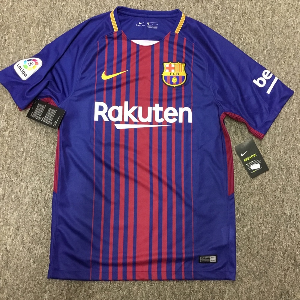 Barcelona soccer jersey purchased from Barcelona.